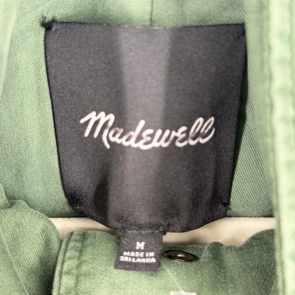 NEW Madewell Oversized Field Jacket Womens M Army Green Military Utility